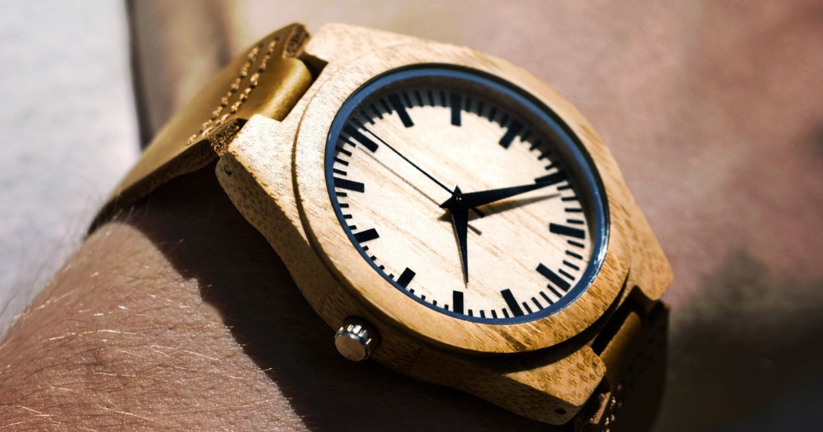 montre en bois